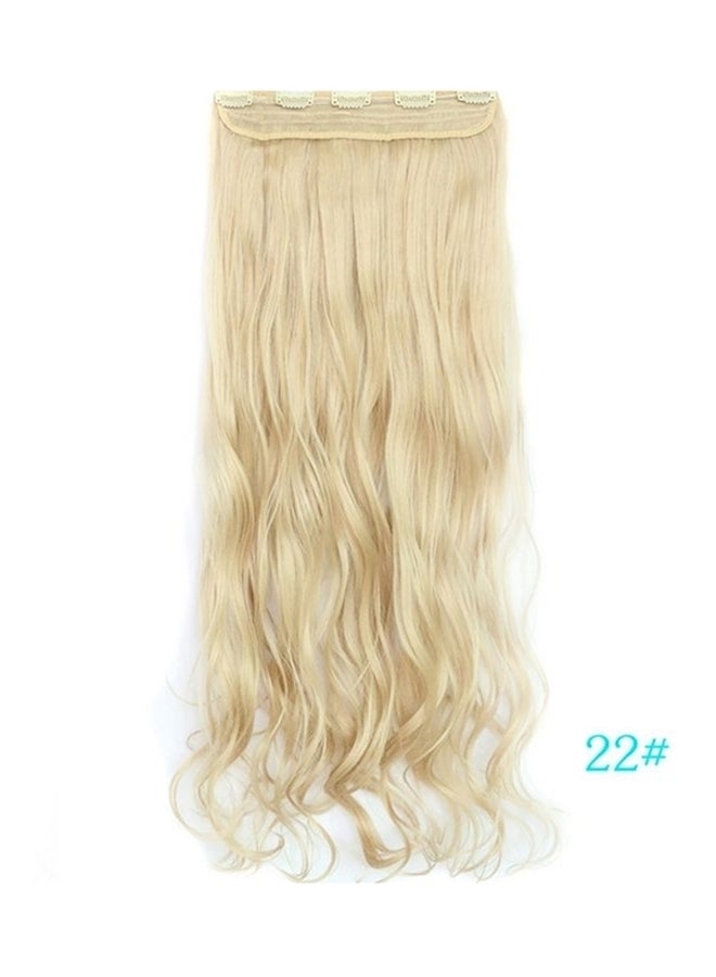 وصلة شعر مستعار طويل ومجعد ومنفوش أشقر - Image 1