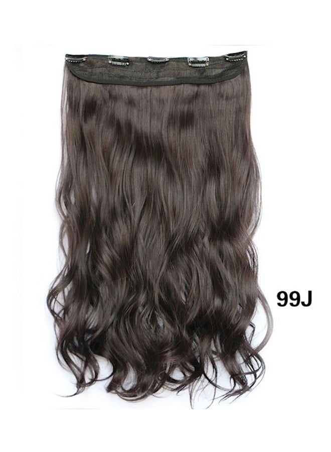 Long Curly Fluffy Hair Extension Black - Image 1