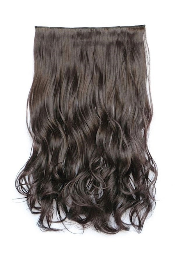 Long Curly Fluffy Hair Extension Black - Image 2