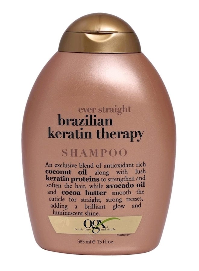 Ogx Brazilian Keratin Therapy Ever Staight Shampoo 385ml - Image 1
