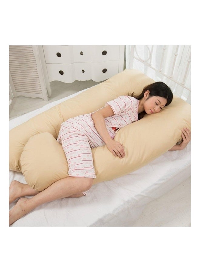 Cotton Maternity Pillow Cotton Beige 120x80cm  - Image 2