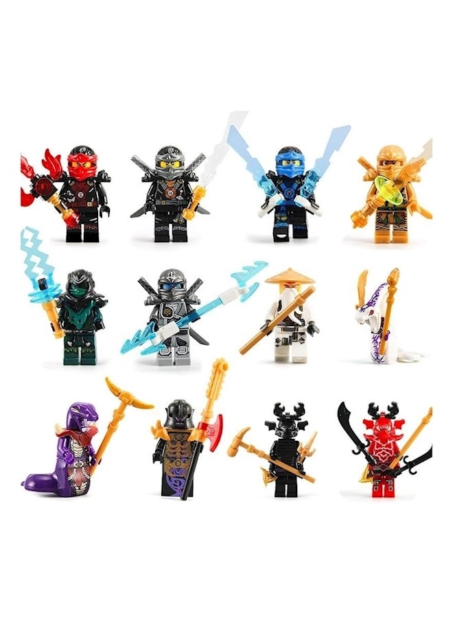 12-Piece Phantom Ninja Action Toy Set