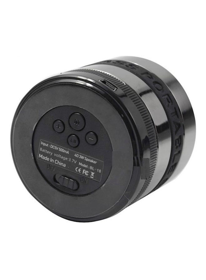 Mini Wireless Multimedia Speaker Black/Silver - Image 2