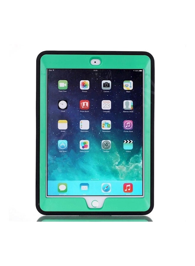 Protective Case Cover For Apple iPad Air 2 Black/Green - Image 1