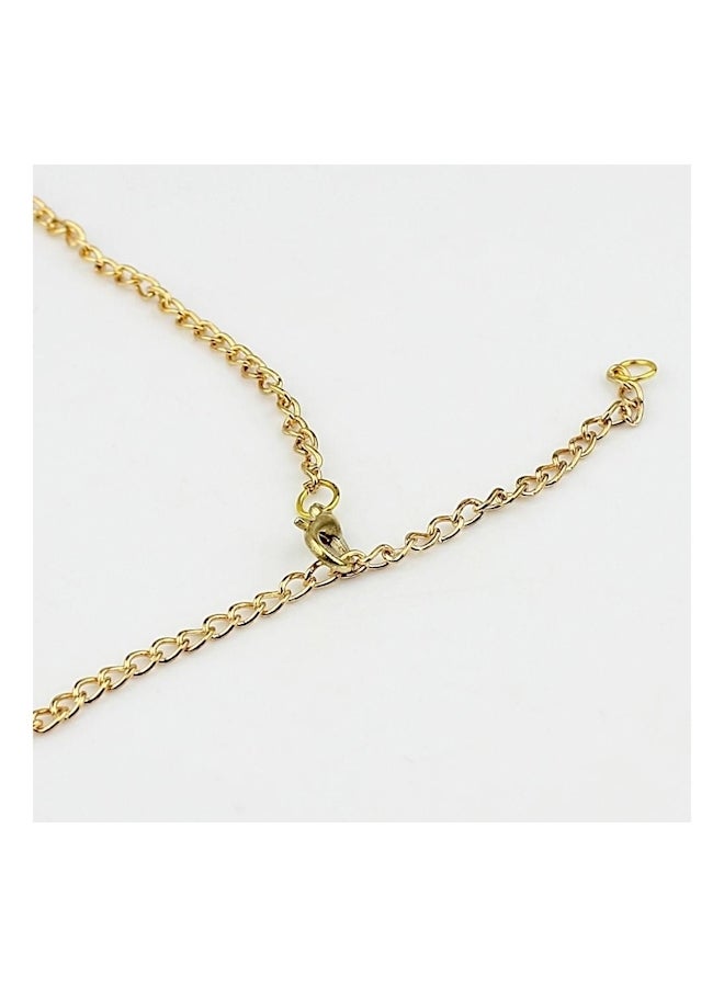 ربطة رأس على شكل سلسلة ذهبي/ أبيض - Image 4