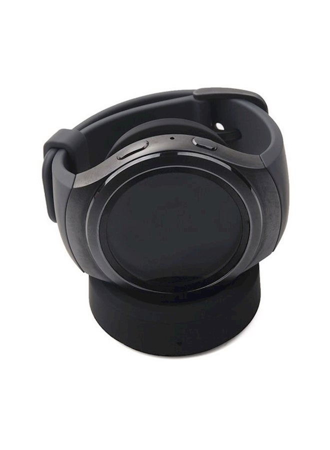 Wireless Charging Dock Cradle Charger For Samsung Gear S2 R720/R732/G2 Watch Black  - Image 1