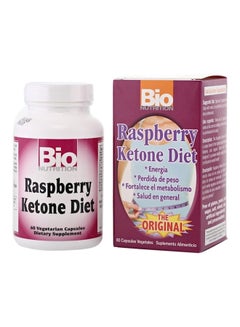 Raspberry Ketone Diet - 60 Vegetarian Capsules