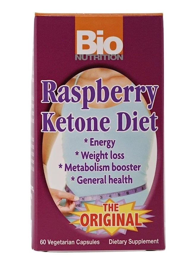 Bio Nutrition - Raspberry Ketone Diet - 60 Vegetarian Capsules - Image 1