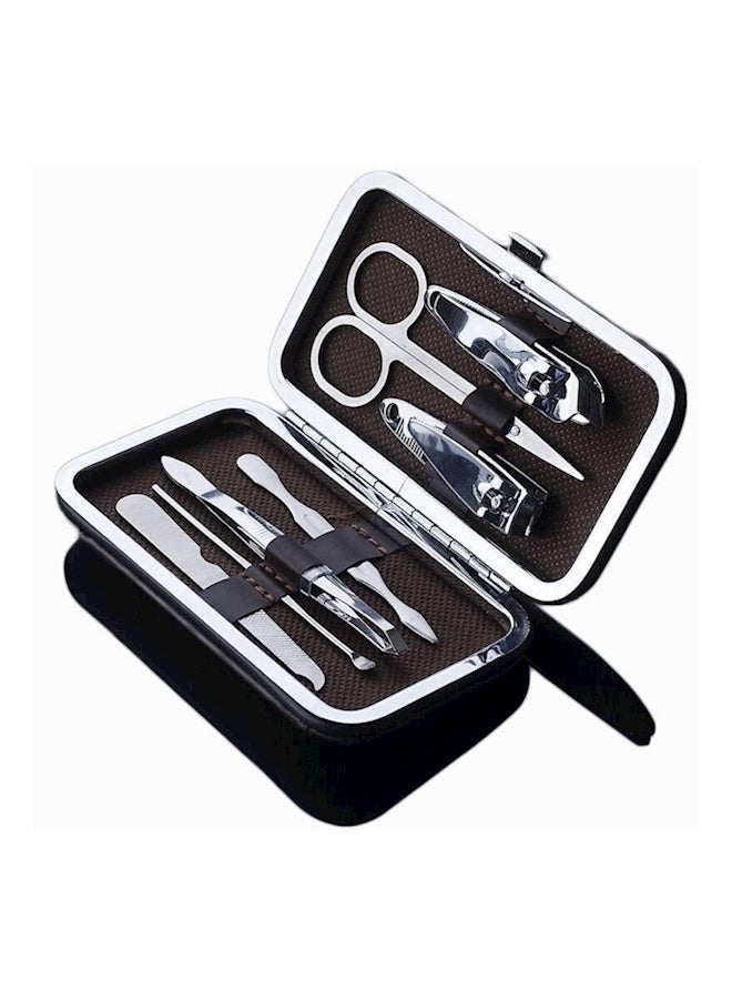 7-Piece Nail Care Tool Kit Set Silver - Image 2