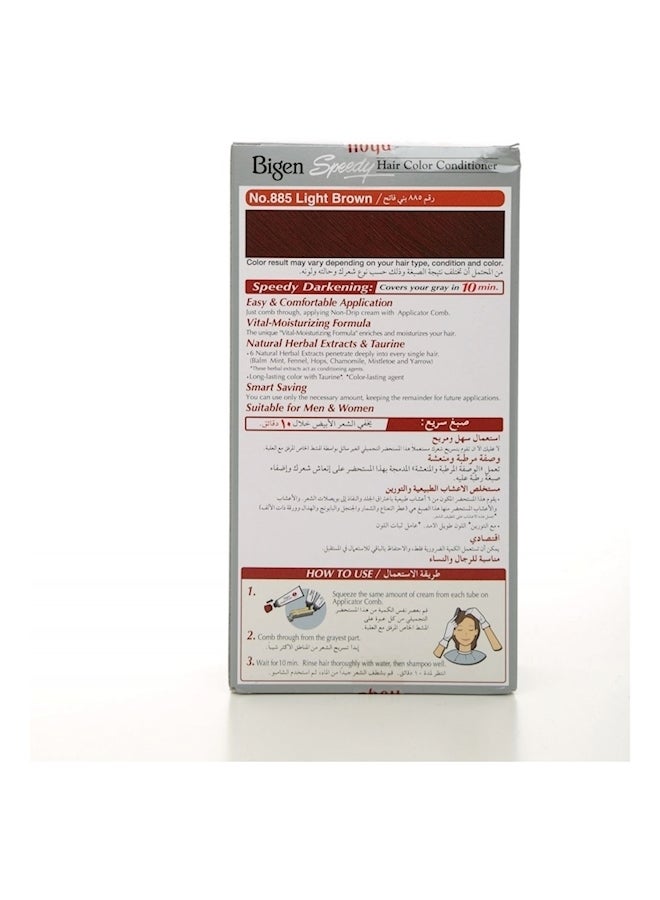 Speedy Hair Color Conditioner Light Brown 80grams