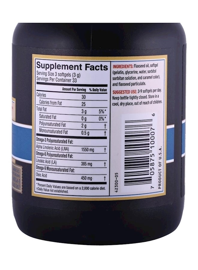 BARLEAN'S 100-Count Lig Flax Capsules - Image 2