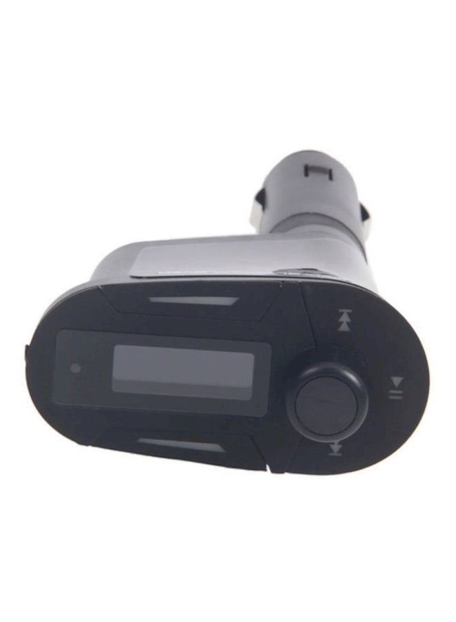 عدة مشغل ومحول إف إم USB لاسلكي مزود بجهاز تحكم عن بعد أسود - Image 2