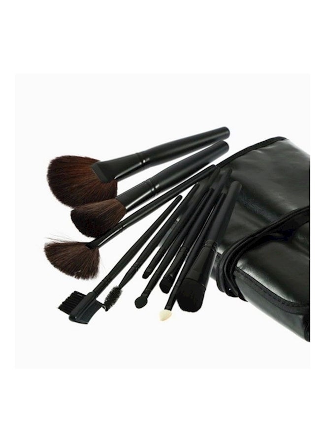 طقم أدوات تجميل احترافية من 32 قطعة مع حقيبة صغيرة أسود - Image 4