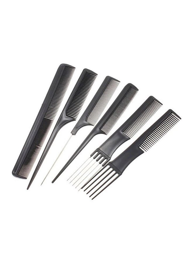 10-Piece Anti-Static Comb Set Black 142grams - Image 2