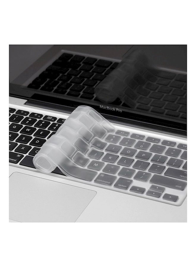 Keyboard Silicone Cover Skin For Macbook Pro 13/15/17 Inch And Macbook Air 13-Inch White  - Image 2