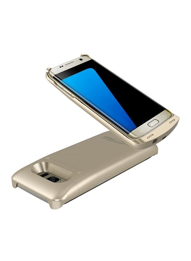 Protective Charger Case For Samsung Galaxy S7 Edge Silver - Image 2