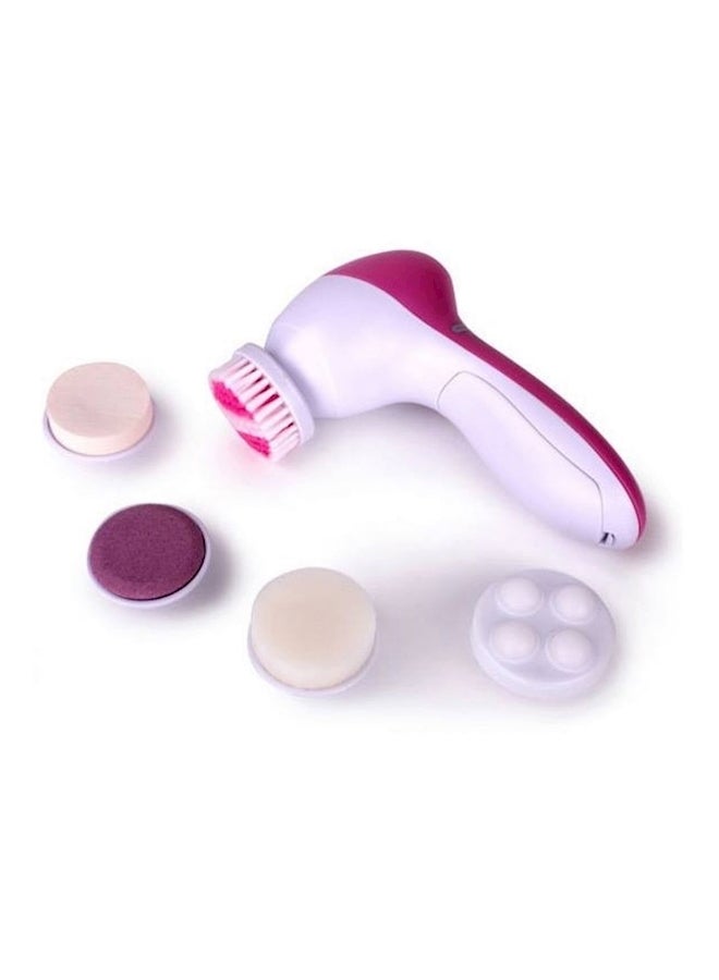 جهاز تدليك الجسم وتنظيفه مزود ب5 قطع متعدد الألوان 120جرام