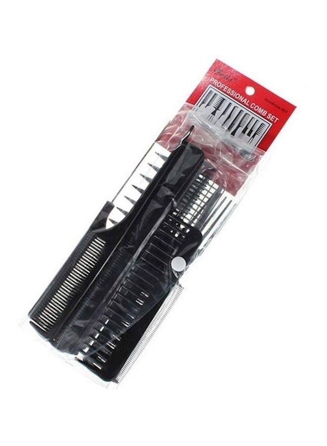 10-Piece Anti-Static Comb Set Black 142grams - Image 1