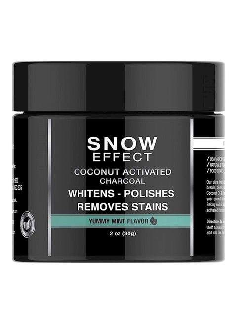 Snow Effect Coconut Activated Charcoal White