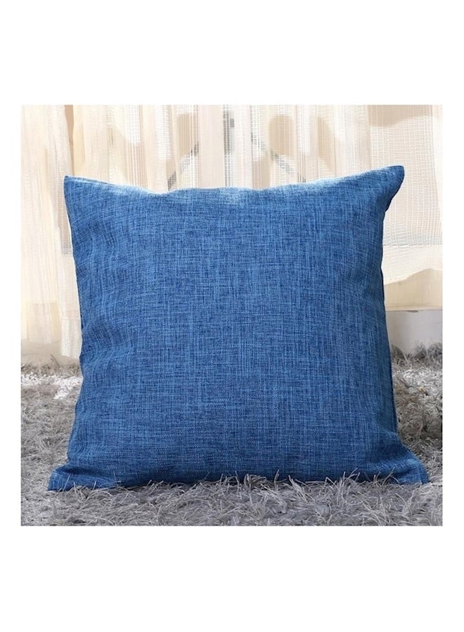 غطاء وسادة ديكور أزرق 45x45سم  - Image 2