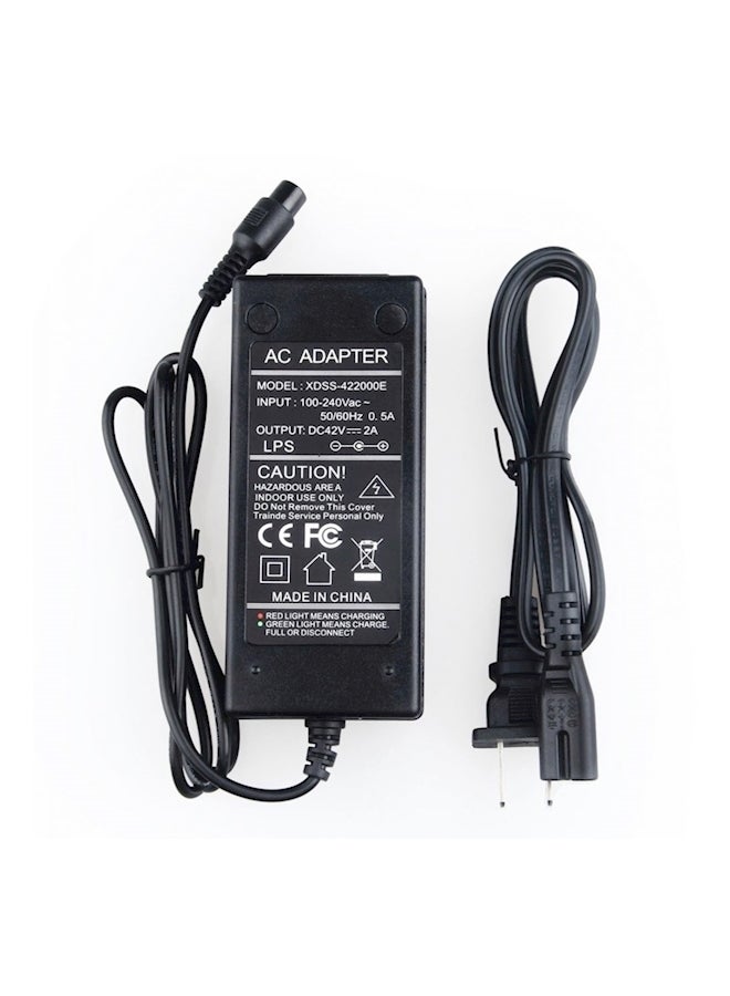Battery Charger For Electric Hoverboard - US Plug Black - Image 3