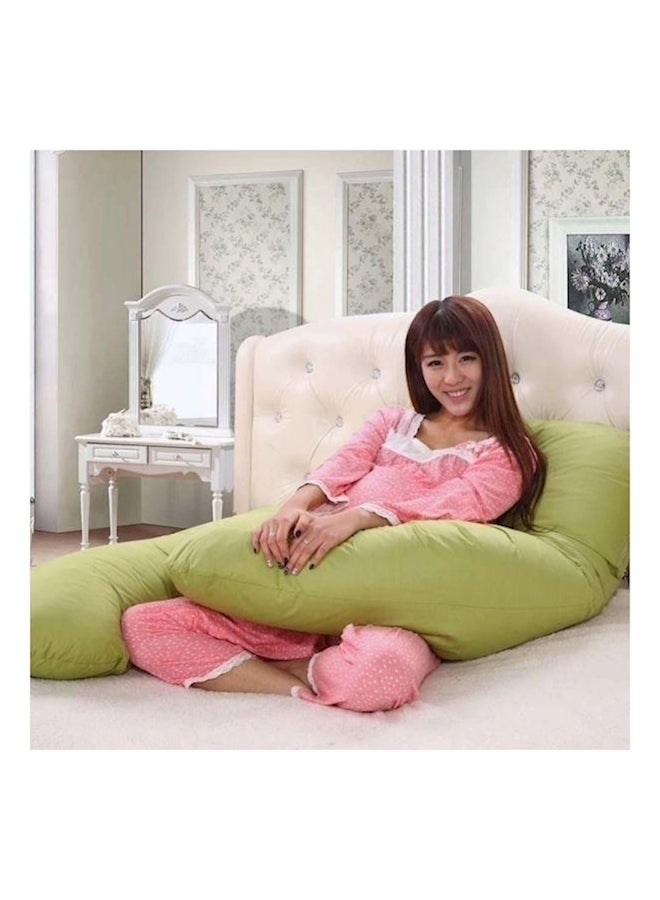 وسادة حمل نموذجية على شكل حرف U قطن أخضر ليموني 80x120سم  - Image 2