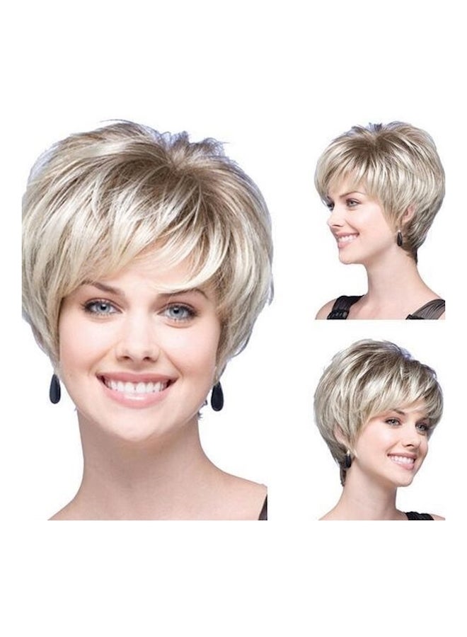 Straight Hair Wig White - Image 2