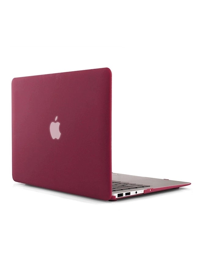 Rubber Coated Hard Case For Apple MacBook Air 13-Inch Red  - Image 2