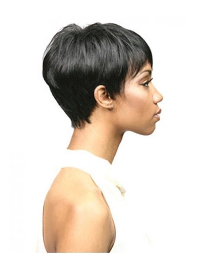 باروكة بشعر قصير أسود - Image 2
