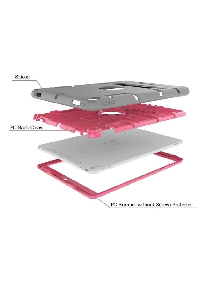 Rubber Shockproof Heavy Duty Tough Cover Smart Case For Apple Ipad Pro 10.5 Inch Grey/Pink - Image 3