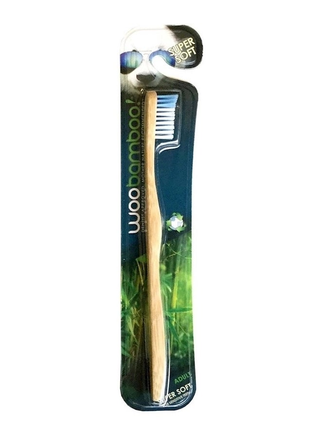 Super Soft Toothbrush With Bamboo Handle Beige/White/Blue - v1560593770/N23436578A_1