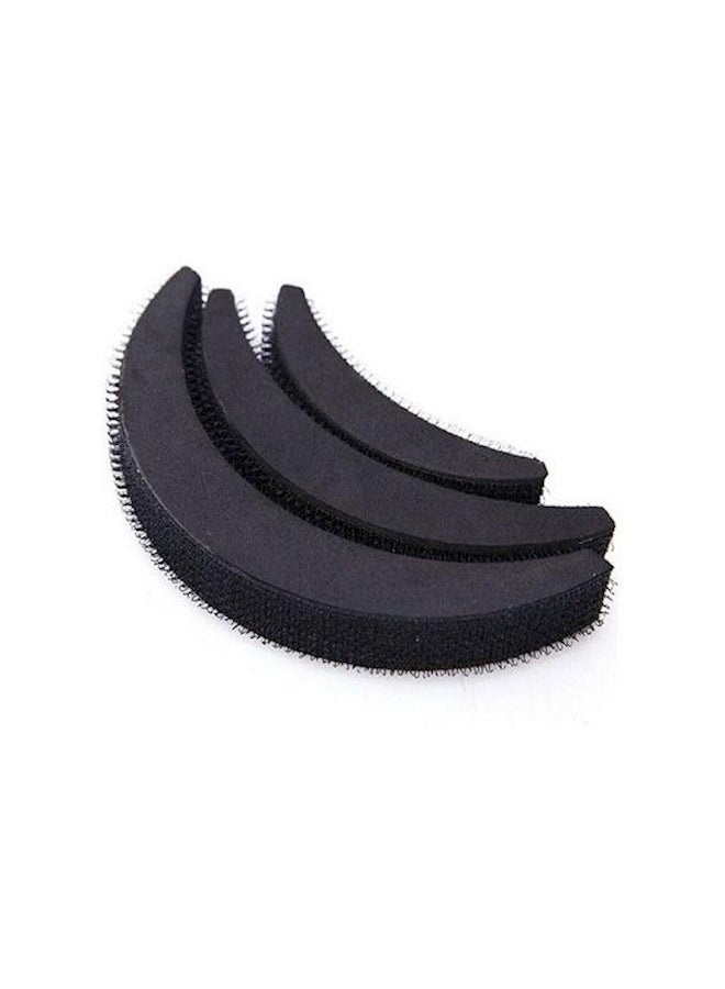 3-Piece Hair Clip And Bun Maker Black 60grams