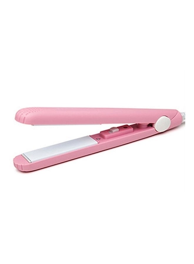 Mini Hair Straightener Pink/White