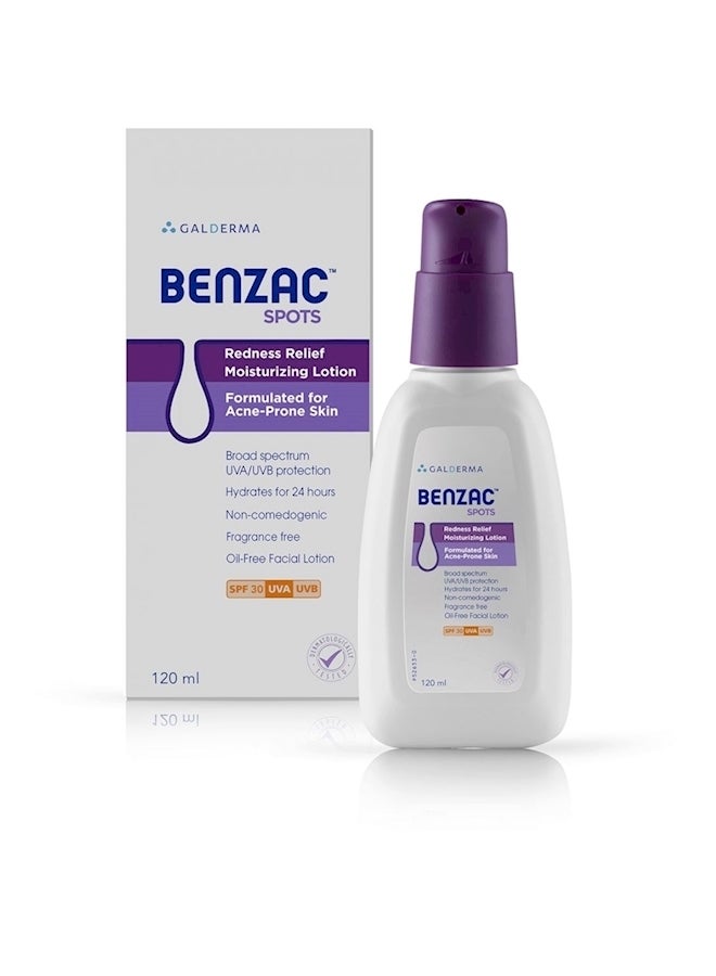 Benzac Redness Relief Moisturizing Lotion 120ml 