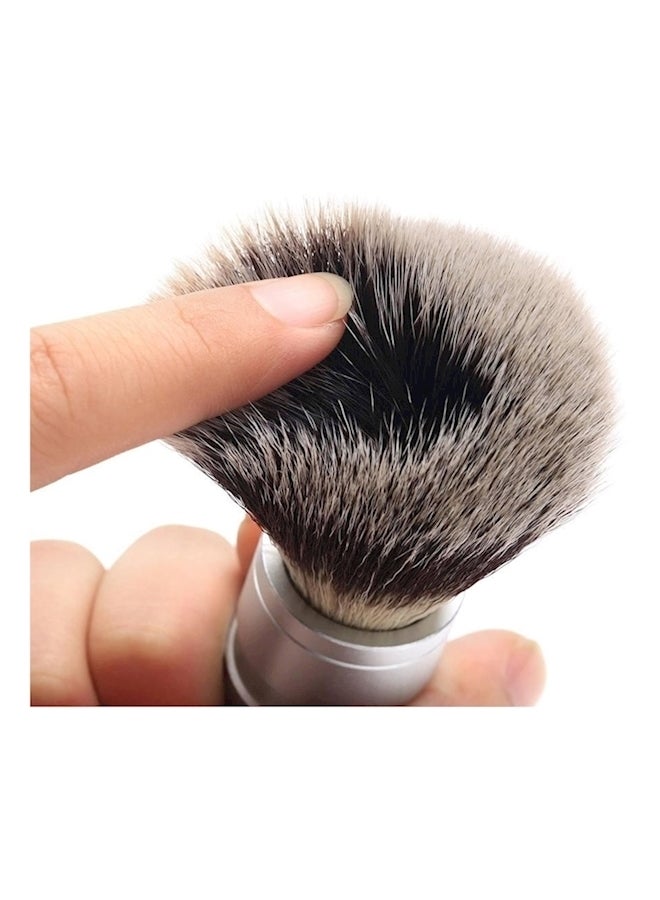 Hair Tip Shaving Brush Silver - Image 4