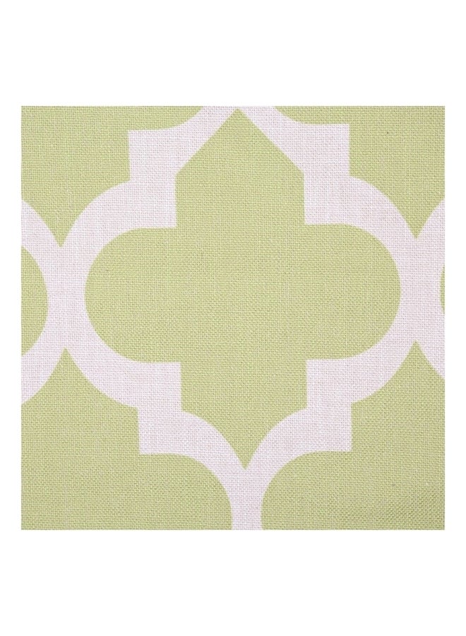 طقم أغطية وسائد بتصميم أشكال هندسية مكون من 4 قطع cotton أخضر/أبيض 45x45سم - Image 3