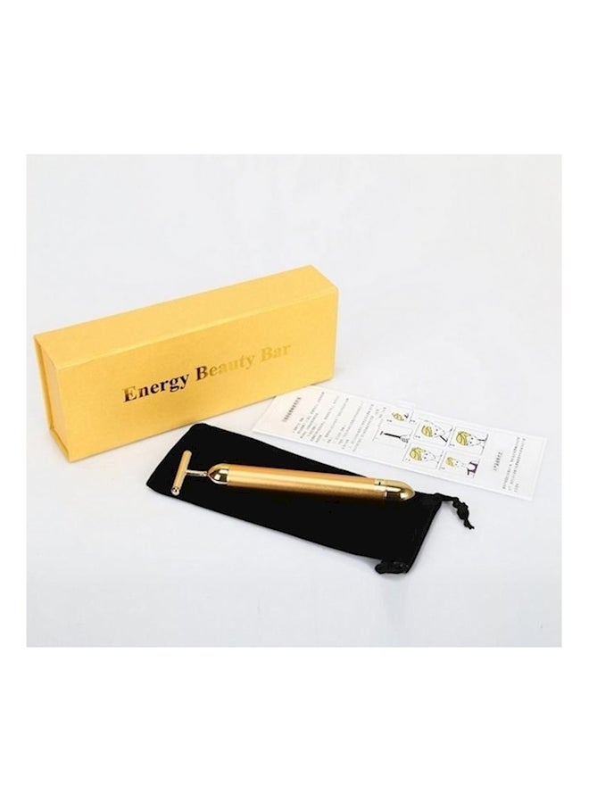 بكرة تدليك الوجه المحمولة العملية ذهبي - Image 2