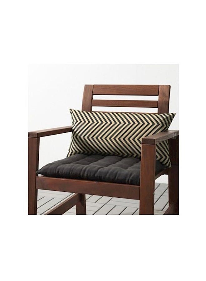 Outdoor Cushion Polyester Beige/Blue 59x30x15cm  - Image 2