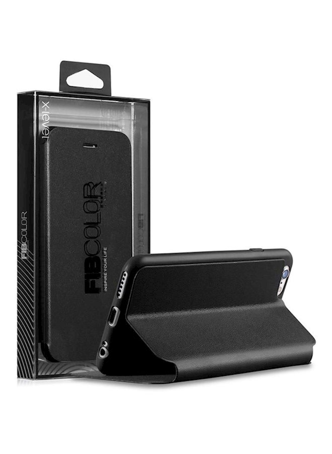 X-level - Protective Flip Cover For Apple iPhone 6 Plus/6S Plus Black - Image 1