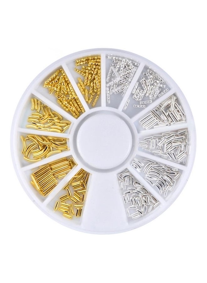 Nail Art Decoration Silver/Gold