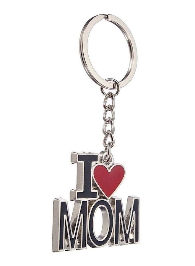 I Love Mom Letters Words Key Chain - Image 1