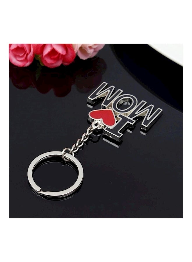 I Love Mom Letters Words Key Chain - Image 3