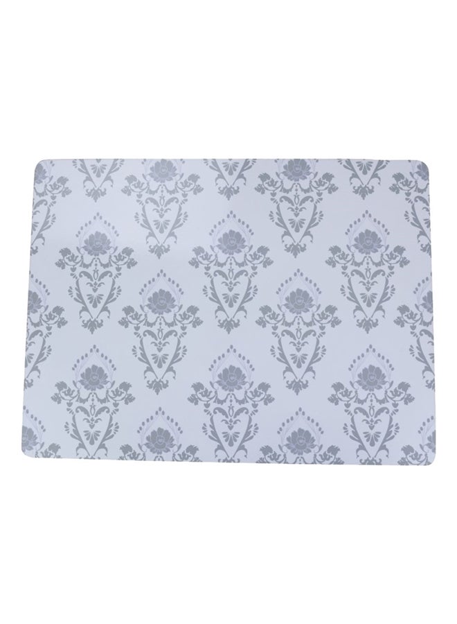 Generic - 4-Piece Printed Placemat Silver 18x12inch - Image 1
