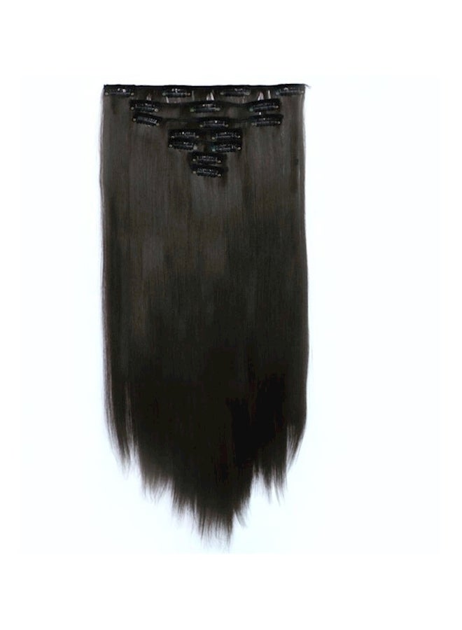 شعر مستعار للإرتداء بدون صمغ أسود 55سم - Image 1