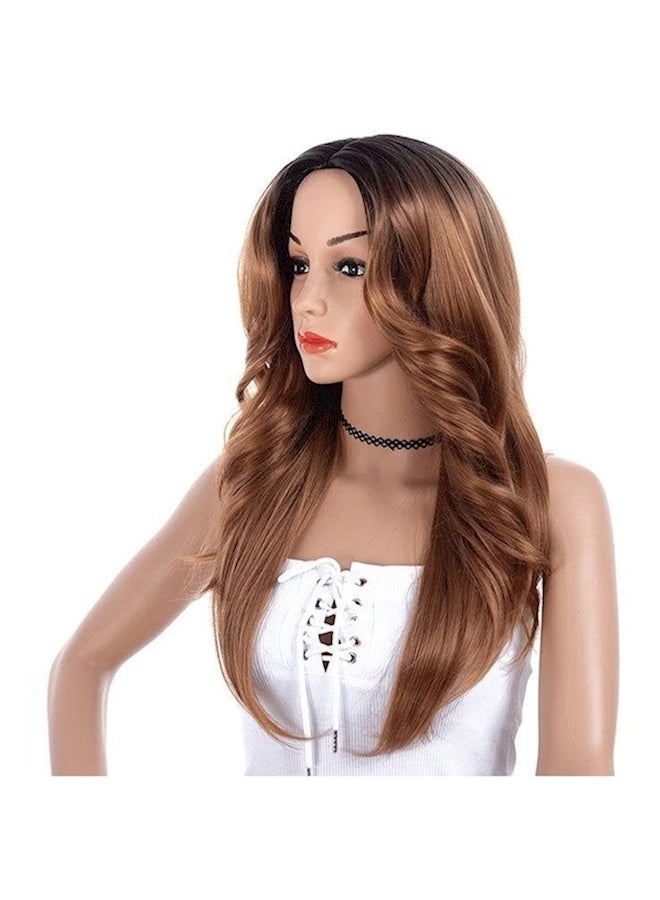 باروكة شعر مجعد إفريقية للسيدات فاشون ديب غير مرئية - H062 بني/أسود 36سم - Image 2