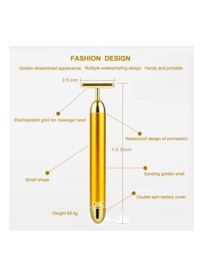 Generic Vibration Massager For Face Gold - Image 4