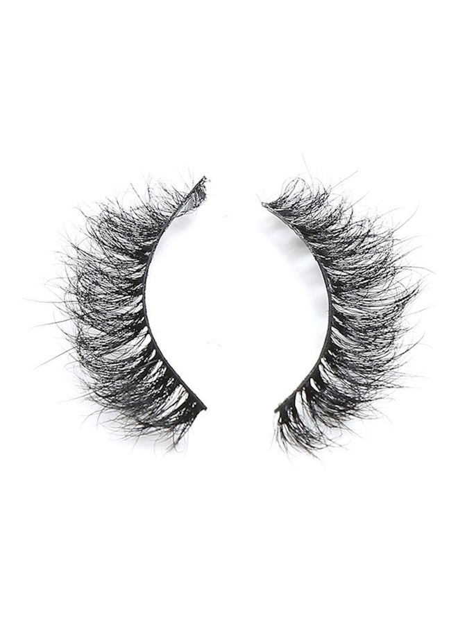 رموش صناعية قابلة لإعادة الاستعمال مصنوعة من شعر الحصان أسود - Image 1