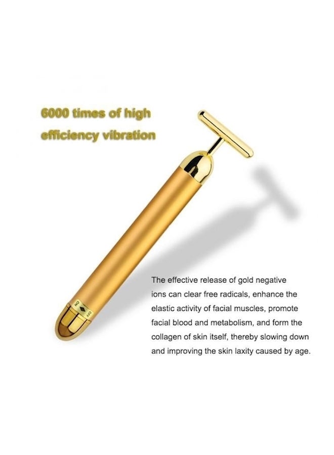 Generic Vibration Massager For Face Gold - Image 2