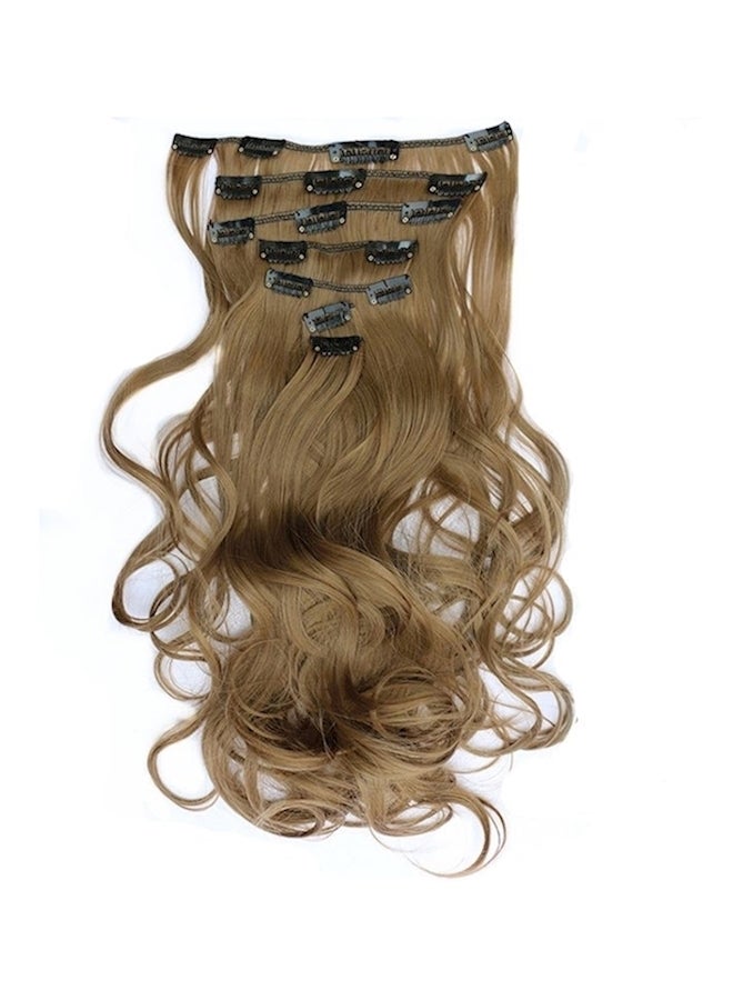 Long Curly Hair Wig Brown 50cm