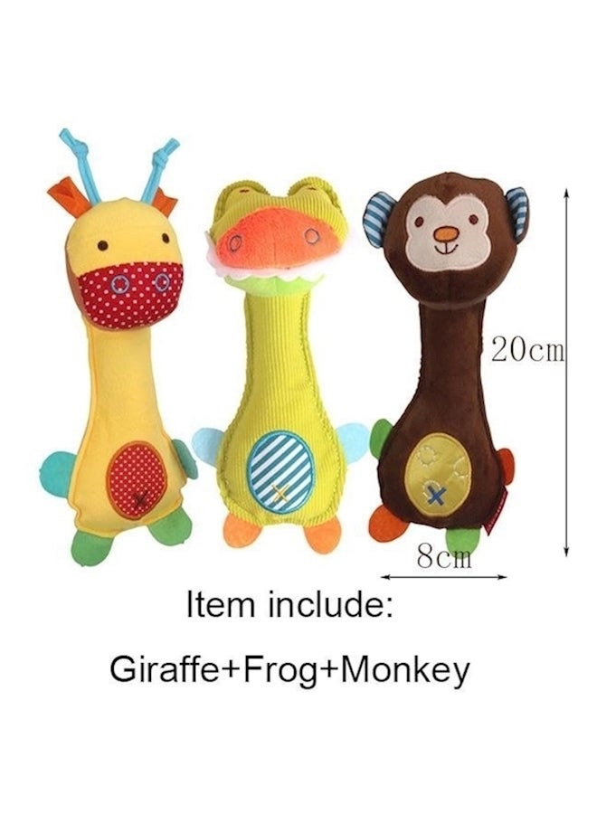 Animal Plush Hand Bells Soft Toy Set - Image 2